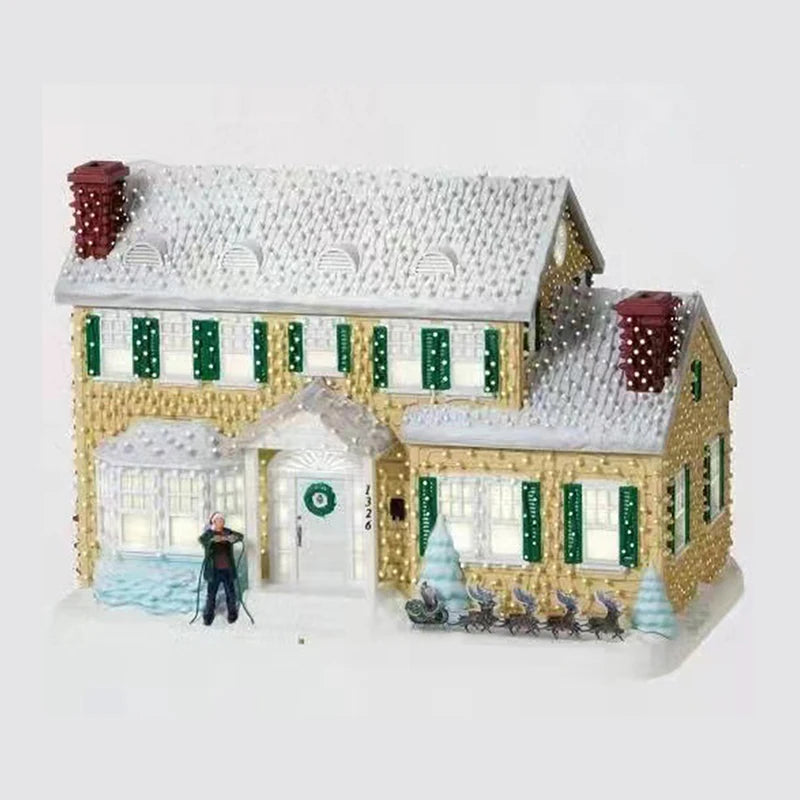 Weihnachts dorf beleuchtet Ornament, Weihnachts ferien Dorf Schnee dorf für Urlaub Dekorationen Griswold Stil Haus