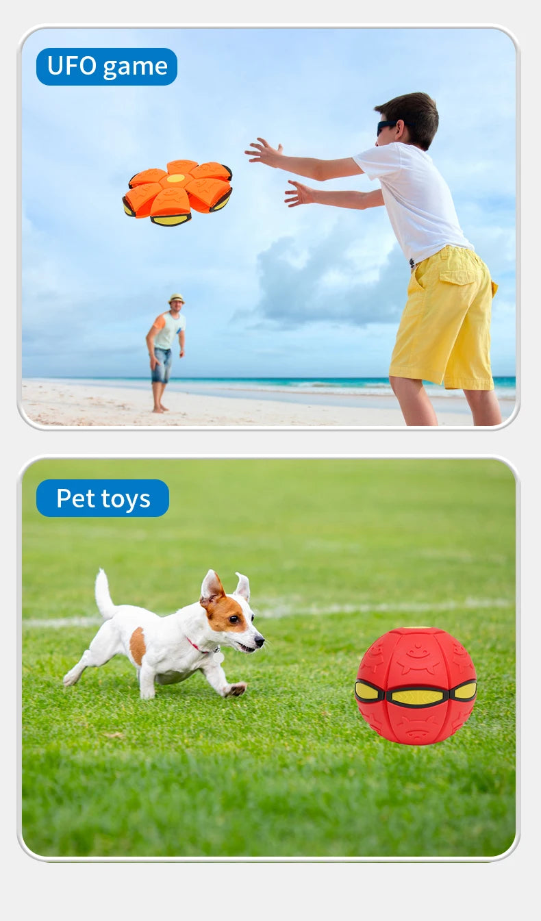 Verformbare fliegende Untertasse, Ball, magisches Entlüftungsspielzeug für Kinder, Outdoor/Indoor, Eltern-Kind-Fußdruckentlastung, Stress, Dekompressionsgeschenk