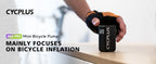 CYCPLUS Mini-Luftpumpe AS2 100 PSI AS2PRO 120 PSI Max elektrischer tragbarer Fahrrad-Inflator-Druckmesser Typ-C-Fahrradreifenkompressor