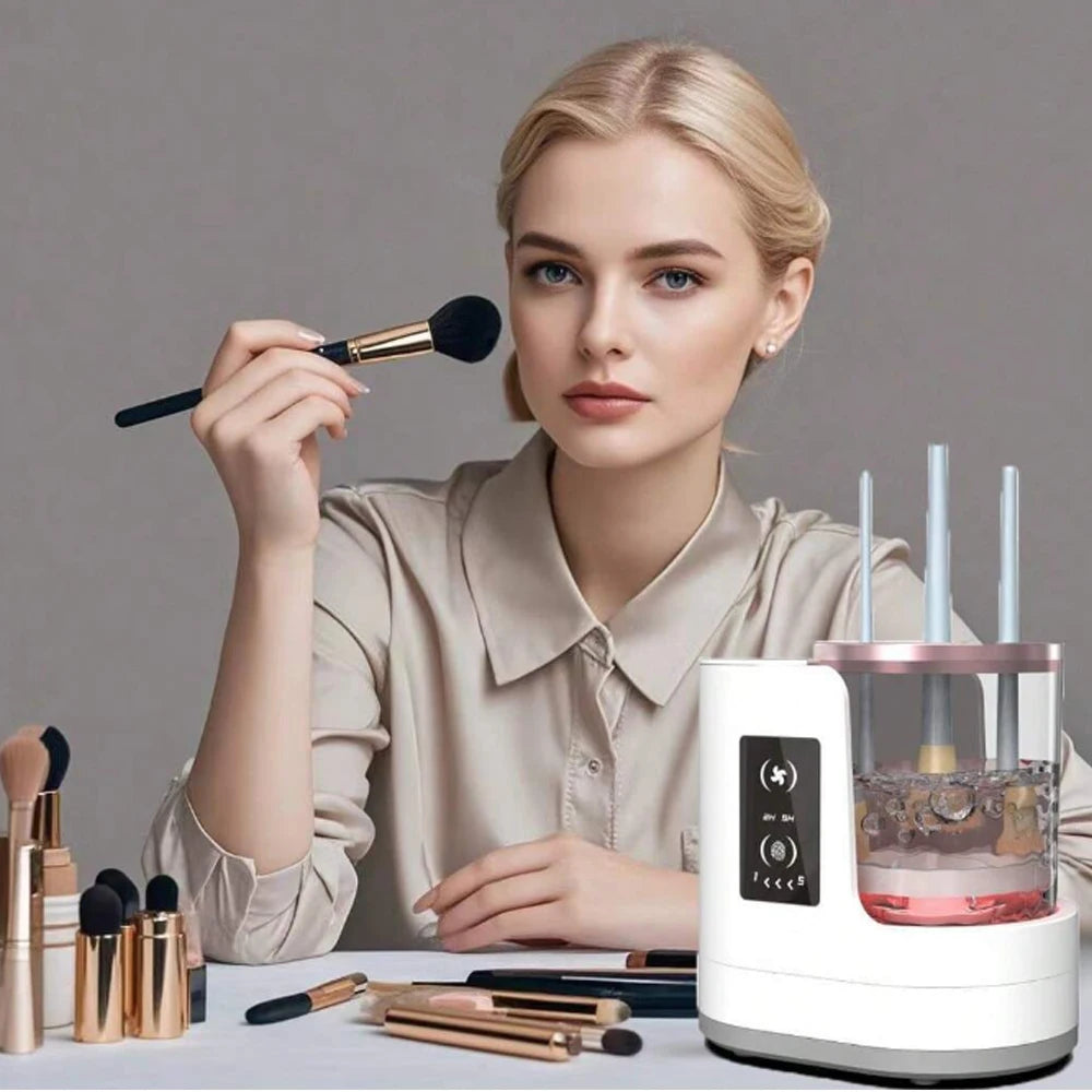 Valentinstagsgeschenk, ein exklusiver elektrischer Make-up-Pinselreiniger für Damen, ein Reinigungswerkzeug für Make-up-Pinsel und Grundierung.