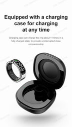 Neue R11 Smart Ring Männer Frauen LED Display Bildschirm Herzfrequenz Blut Sauerstoff Überwachung Wasserdichte Multi Sport Modi Smartrings 2025
