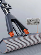 Gepresster selbstentleerender Gummi-Baumwollmopp, freihändiger magischer selbstreinigender Flachmopp, wiederverwendbarer Schwamm, Haushalts-Bodenreinigungswerkzeug