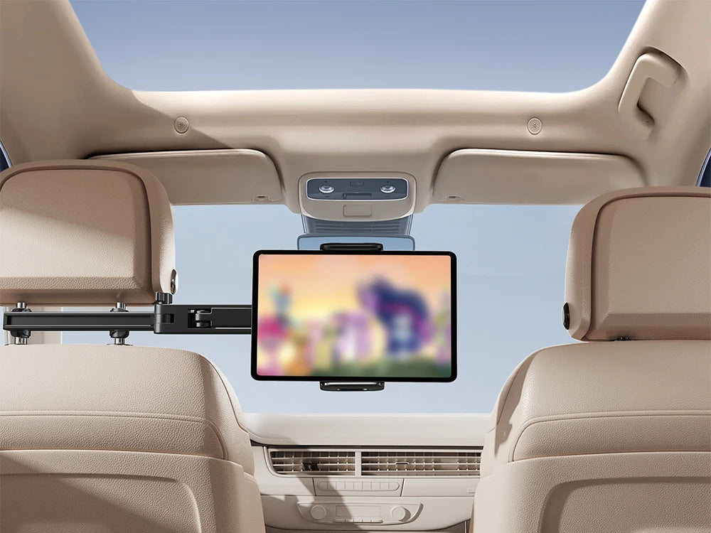 Joyroom Auto-Rücksitz-Tablet-Halter, 3-in-1, dehnbare Kopfstütze, Tablet-Halterung für iPad Air/Mini, Samsung Tab 4,7–12,9 Zoll Geräte