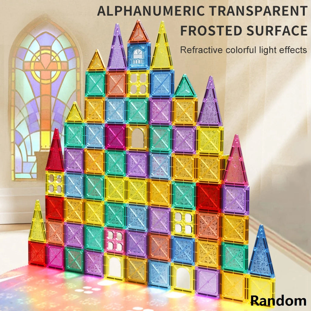 Magnetische Fliesen für Kinder im Alter von 3–5 Jahren, 4–8 Magnetspielzeug für 3 4 5 6 7 8+ Jahre alte Jungen, Mädchen, Kleinkinder, magnetische Bausteine, Vorschule