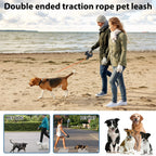 2-in-1-Rollleine für Hunde, 3 m reflektierende Hundeleine zum Spazierengehen