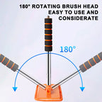 SEAMETAL Auto-Windschutzscheiben-Reinigungsbürste, Fensterglas, sauberer Wischer, skalierbarer langer Griff, kratzfrei, weiches Waschtuch, Waschwerkzeug