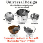 1 Stück, Sieb, Topfsieb, verstellbares Clip-On-Sieb für Töpfe, Pfannen und Schüsseln, Küchentopfsieb