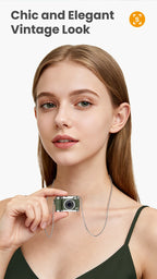 Mini-Daumenkamera, Retro-Digitalkamera, 1080P, Video, tragbar, Reise-Vlog, Anti-Shake-Kamera, unterstützt SD-Karte mit Bildschirm für Kinder