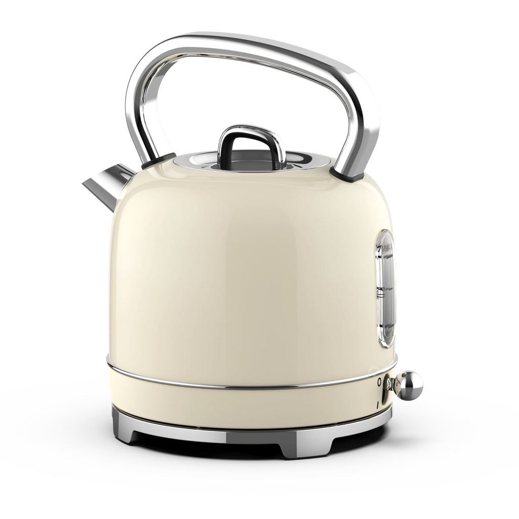 Retro-Frühstücksset, Geräte, 4-Scheiben-Toaster, elektrischer Wasserkocher und Toaster-Set, Saftmixer