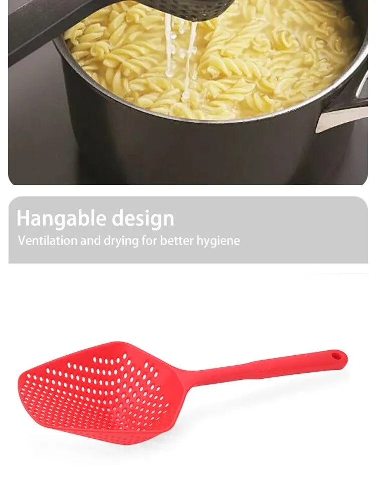 Sieb Löffel Große Trichter Gebratene Lebensmittel Sieb Gemüse Lebensmittel Wasser Filter Tragbare Home Küche Kochen Werkzeuge