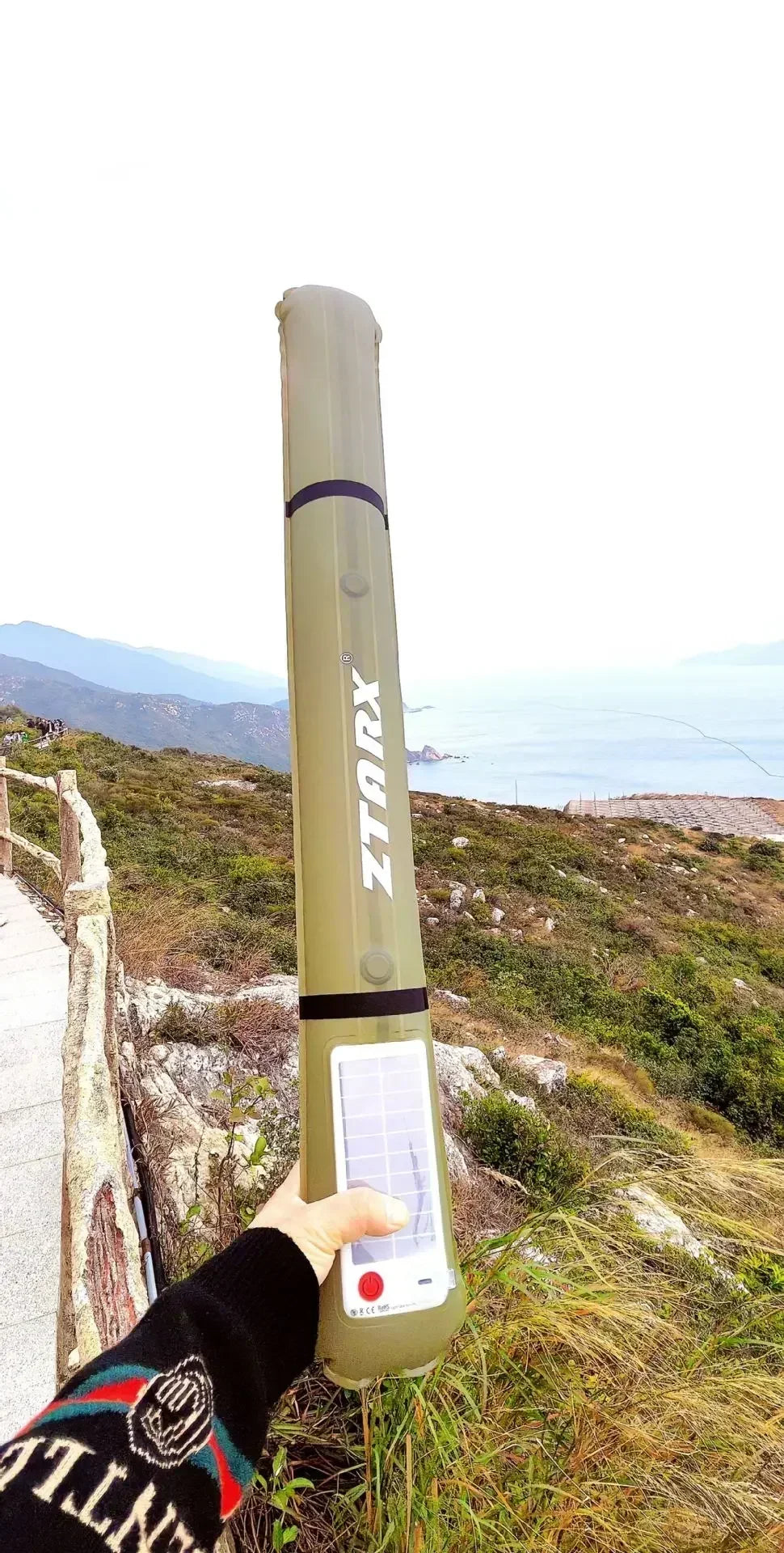 Wasserdichte Zeltleuchte für den Außenbereich, aufblasbare Campingleuchte mit magnetischer, solarbetriebener, wiederaufladbarer USB-Campinglampe