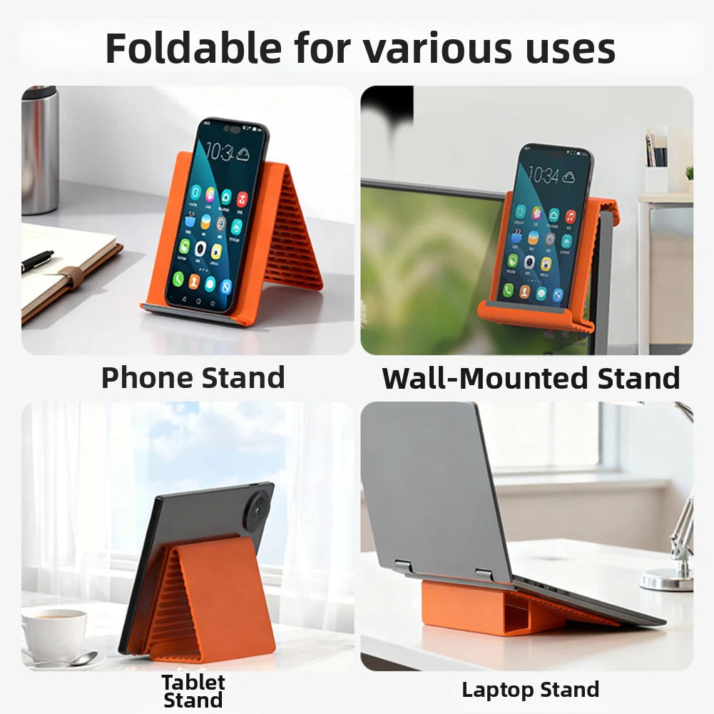 Silikon Handyhalter faltbar – Winkelverstellbar, rutschfest, für Handy & Tablet