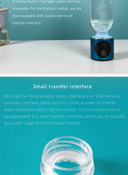 BlueVida Neue Nano-Wasserstoff-Wassergeneratorflasche der 8. Generation DuPont SPE/PEM-Wasserhydrogenator mit H2-Inhalator-Touch-Taste