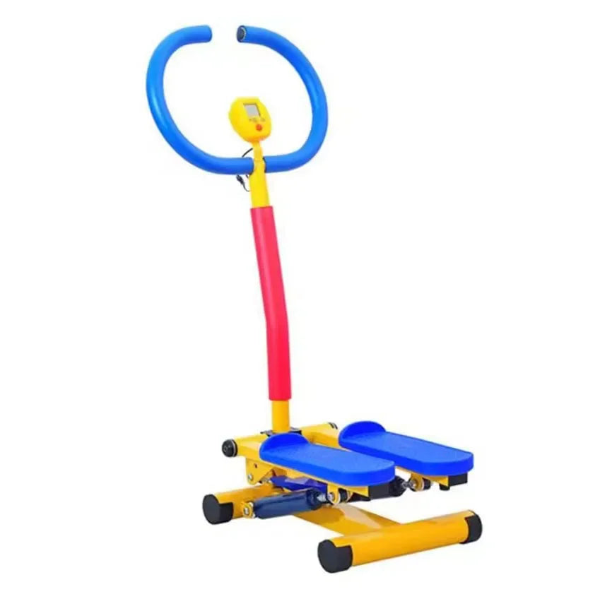 5-in-1 Indoor Gym Fitness Set – Airwalker + Twister Stepper + Rower Bike + Junior Laufband Hantelbank