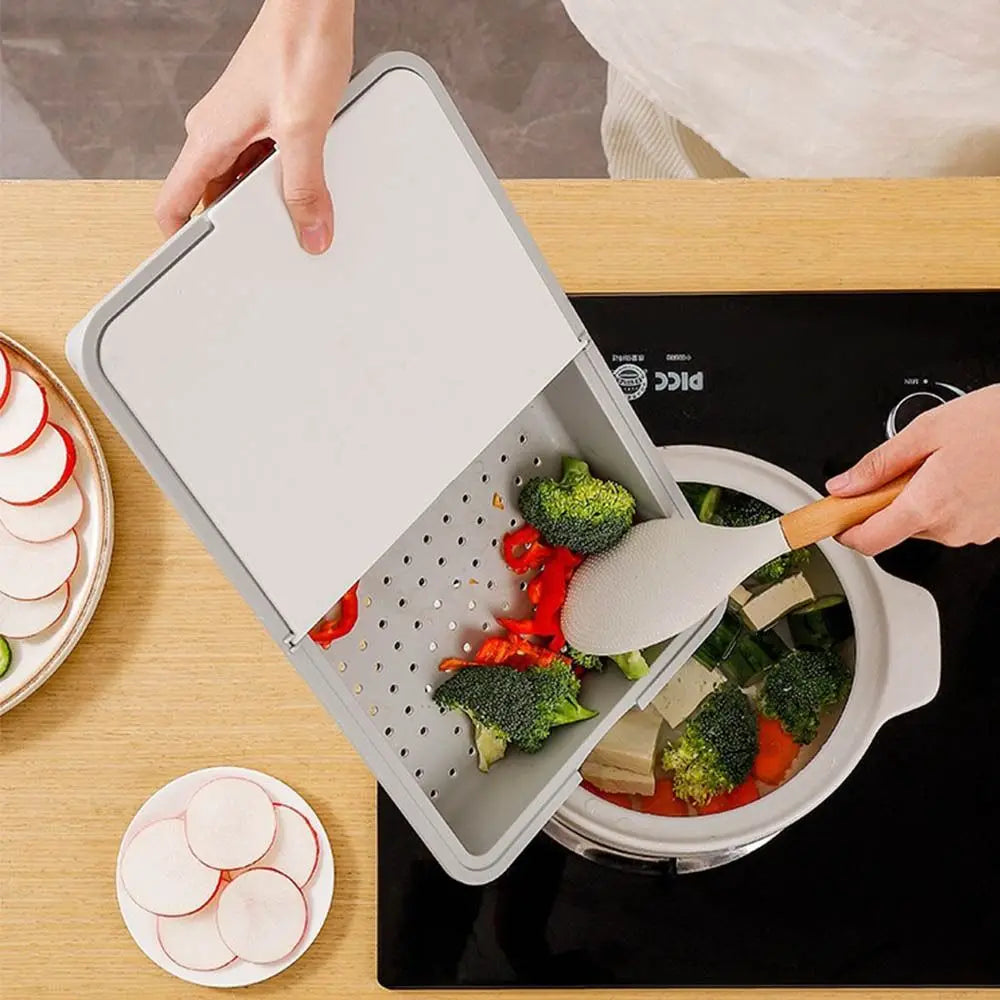 Vielseitiger manueller Gemüseschneider, Schäler, Werkzeug mit Ablagefach, Küchenhelfer, effizienter tragbarer Karottenzerkleinerer