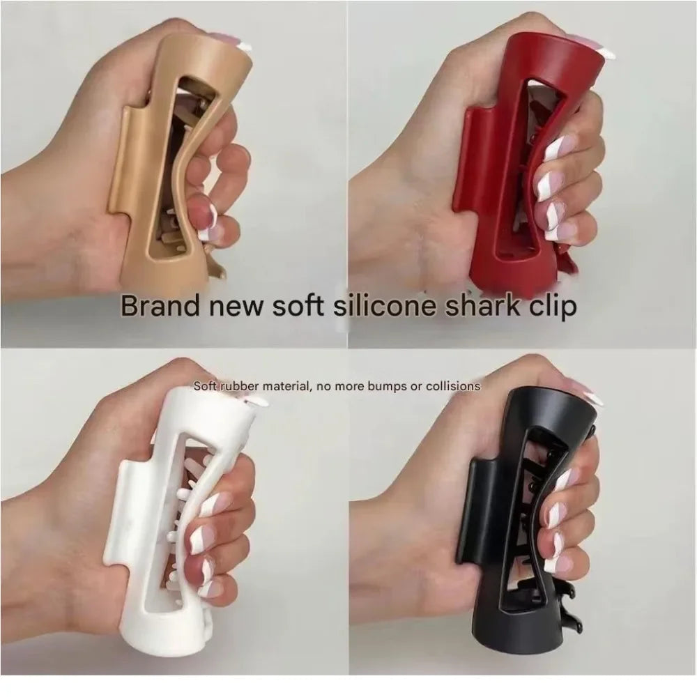 Weiche Haarklammern für Mädchen, Silikon-Haarspangen, einfache Mode, vielseitige Gegenstände, Haarklammern, Dekorationen, Haar-Accessoires, sicheres Design