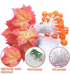Halloween LED-Lichterkette Kürbis & Ahornblatt – Warmweiß, IP45, 1,5m / 3m / 6m