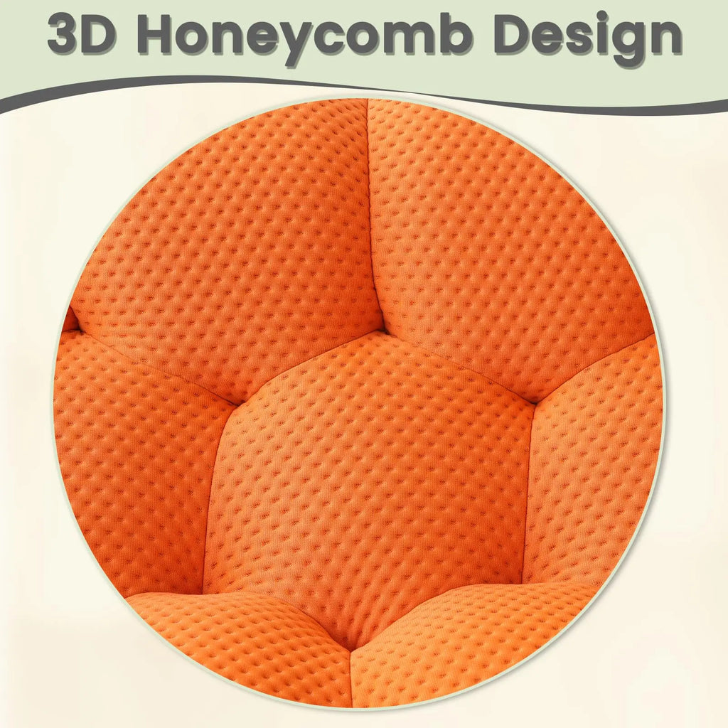 Einzelsitz-Kürbis-Lazy-Sofa kann zurücklehnen werden. Designer Rochburg-Fußballsofa für Balkon, Schlafzimmer, bequeme Lounge-Couch