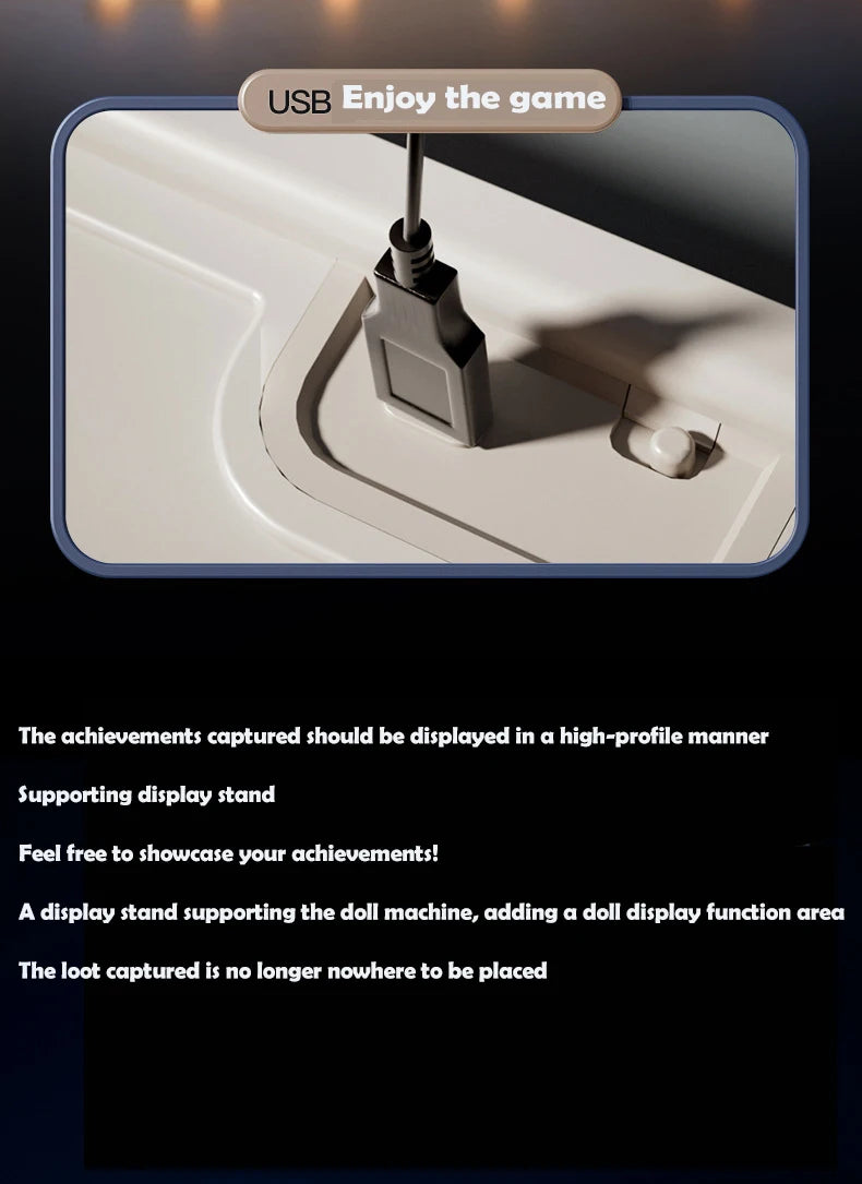 Große Größe DIY Puppe Maschine Kinder Münze Betrieben Spielen Spiel Mini Klaue Fangen Spielzeug Kran Maschinen Musik Puppe Kinder Weihnachten Geschenke Spielzeug