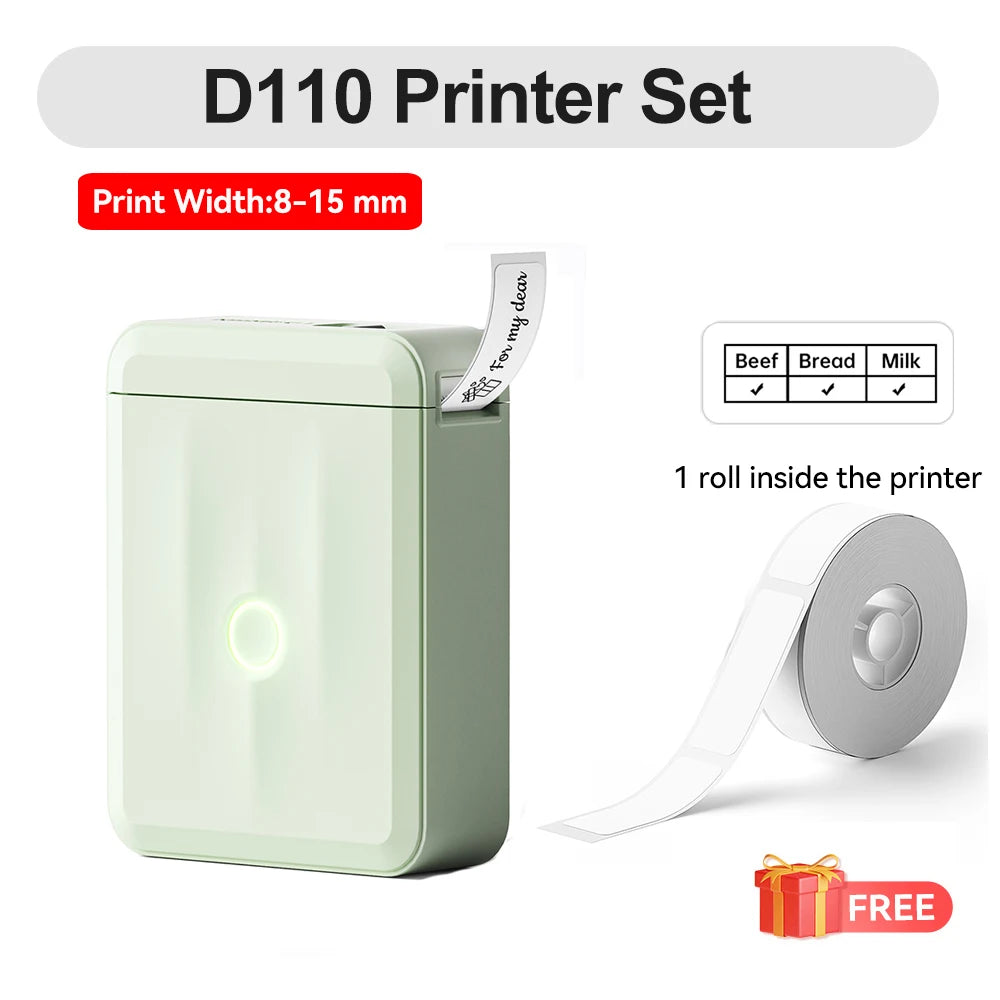 Niimbot D110 Mini Handlicher Thermodrucker Kabellose Etikettenmaschine
