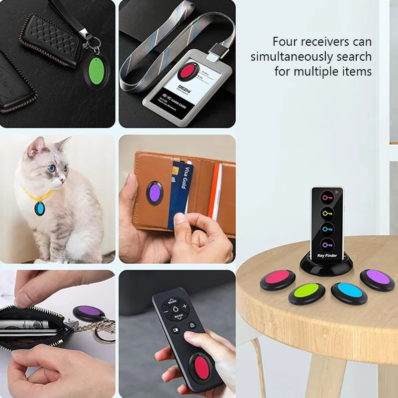 Neuer 4-in-1 Wireless Key Finder Home Anti-Verlust-Geräte Handy-Finder Multifunktions-Tasten-Locator-Tracker für Kinder und Haustiere