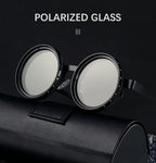 Ah-Mee ND2-400 Sonnenbrille – Polarisiert, 9 Stufen, UV400, Punk-Stil, Unisex