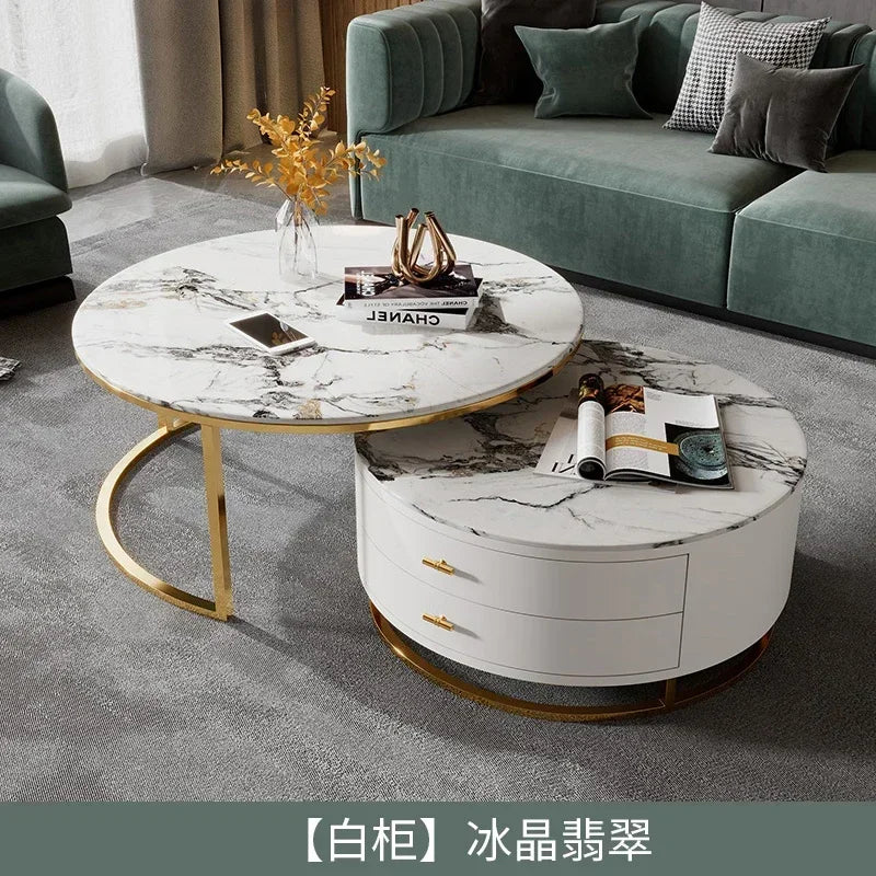 Trendige nordische Couchtische, moderne Aufbewahrung, luxuriöse, einfache, ästhetische Couchtische, einzigartige antike Kaffee-Tische, Hotelmöbel