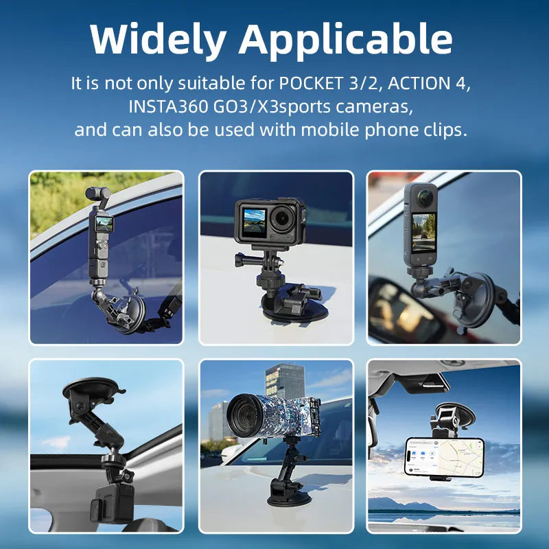 DJI OSMO Pocket 3 Autohalterung – Saugnapf-Gimbal-Halter, Kit A & B