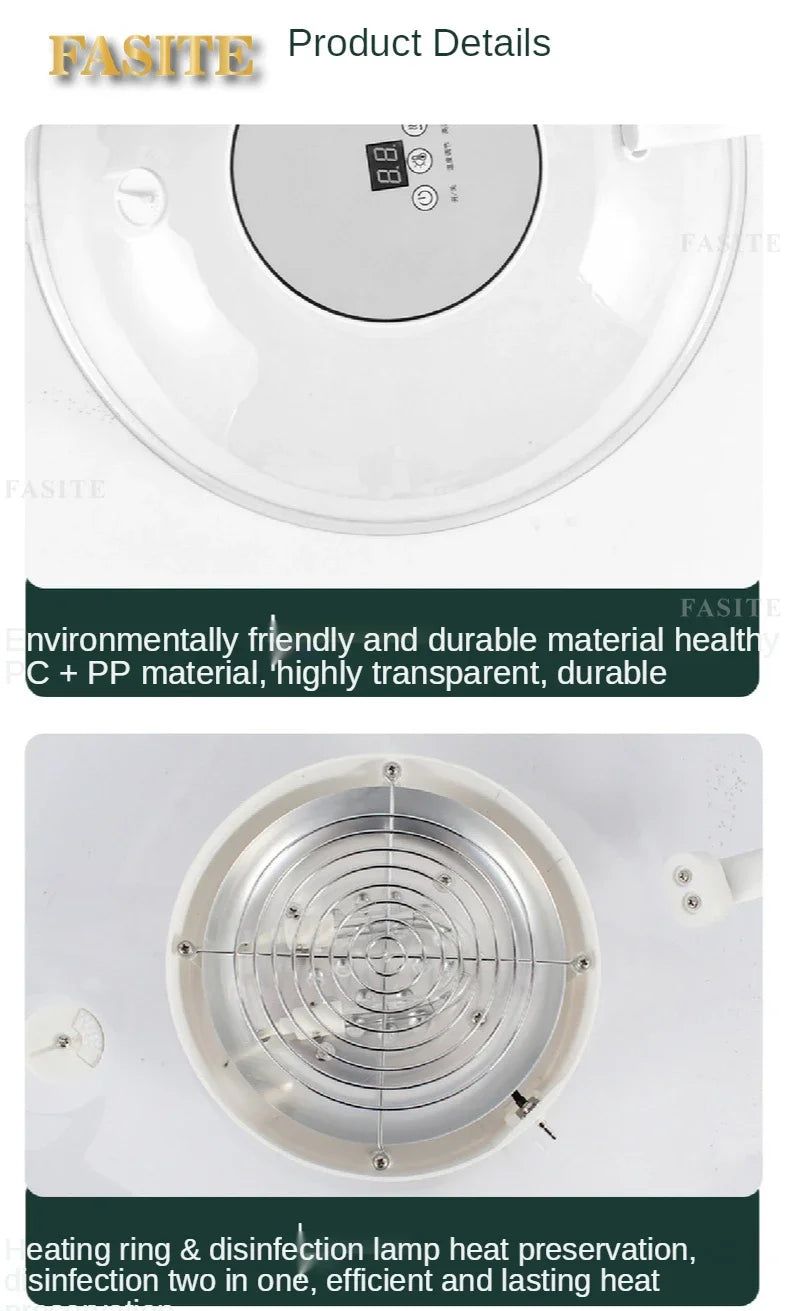 Heizungs-Dichtungsabdeckung für Lebensmittel, Mahlzeit, intelligente intelligente elektrische Heizung, Lebensmittel-Isolierabdeckung, multifunktionale Lebensmittel- und Frischabdeckung