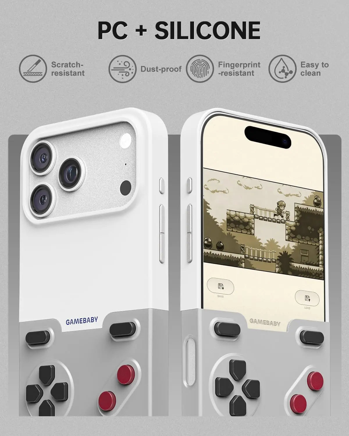 BITMOLAB GAMEBABY – iPhone-Hülle mit Retro-Gaming-Controller | iPhone 17, 17 Pro, 17 Pro Max