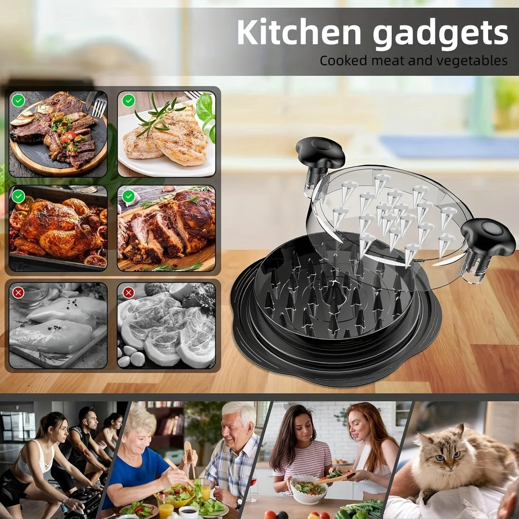 Ergonomischer Hähnchenzerkleinerer mit rutschfestem Griff – Manueller Fleischzerkleinerer für Schweinefleisch, Rindfleisch, Hühnchen – Für Küchenhelfer, Fleischzerkleinern