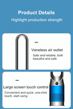 42-Zoll-220-V-Lüfter ohne Flügel, Dual-Purpose-Kühlung und Heizung, leise Heizung für zu Hause, schnelle Luftzirkulation und Reinigungsturm