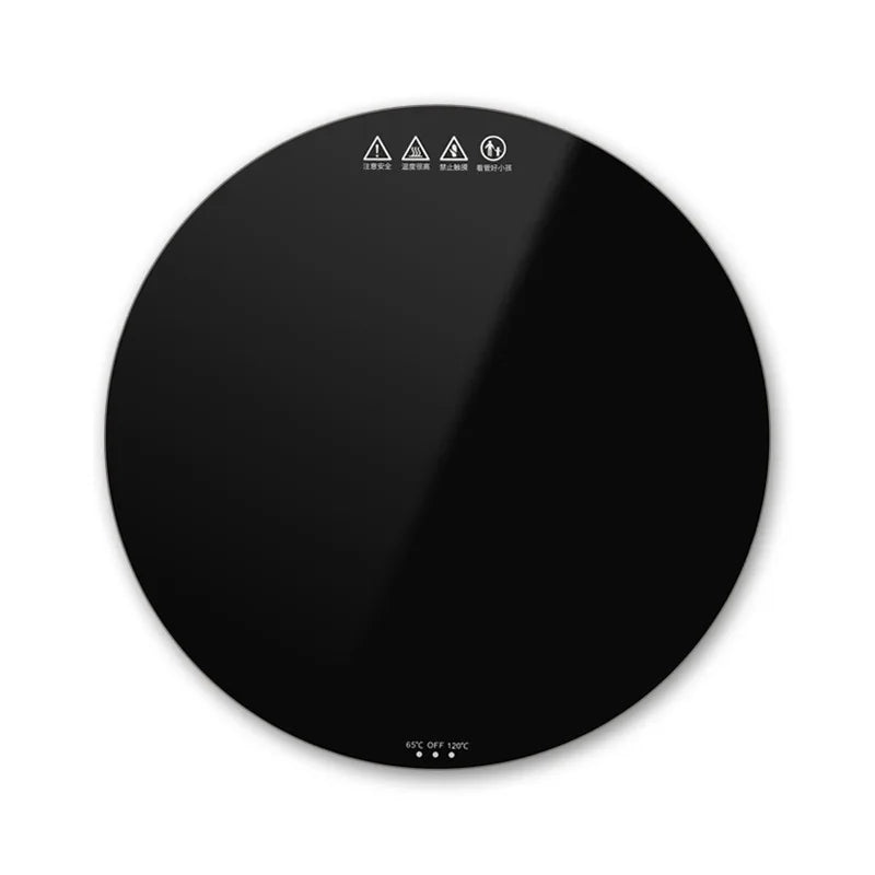 Elektrisches Speisenwärmbrett für den Haushalt, runder multifunktionaler Esstisch mit konstanter Temperatur und Hot-Pot-Heizplatte