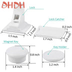 Magnetisches Baby-Sicherheits schloss Kinderschutz unsichtbare Schubladen verriegelung Schrank türschloss begrenzer Kinder sicherheit