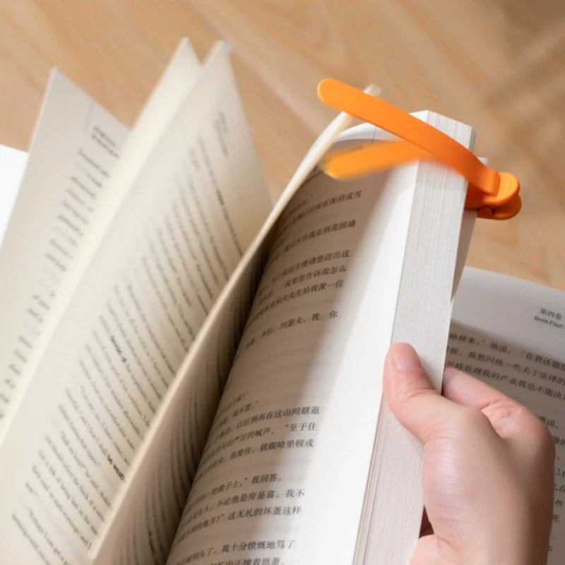 Silikon-Lesezeichen 3er Set – Automatisch seitenfolgendes Buchzeichen, geometrisch