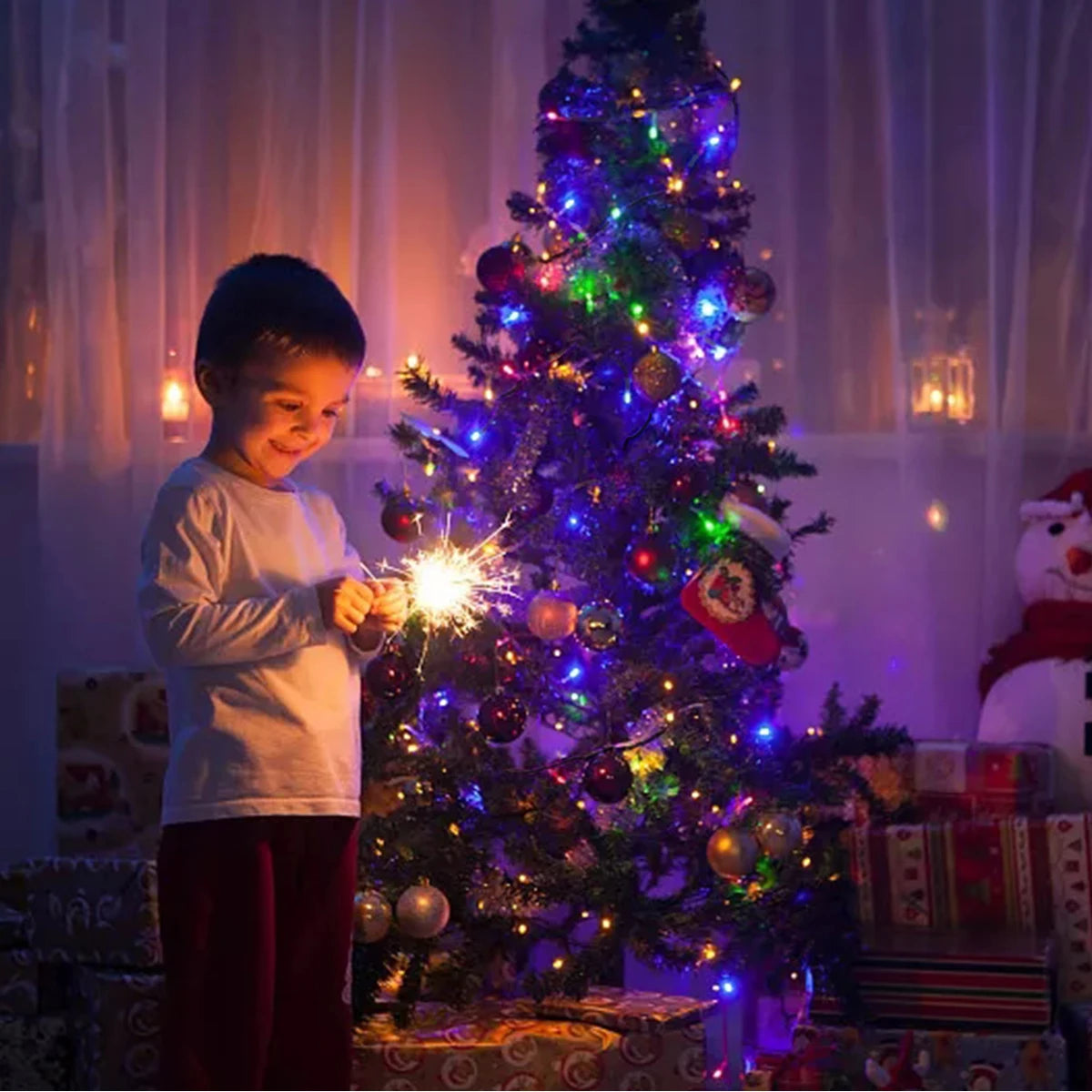 10m 20m 30m 50m Hochzeitsfeiertag Weihnachtsgirlande Dekoration Beleuchtung LED String Lichterketten mit EU-Netz stecker für Wohnkultur