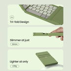 NILLKIN Klappbare Bluetooth-Spieltastatur, kabellos, iPad, Handy, Tablet, universelles Notebook, kompakt, tragbar, Gaming-Tastatur