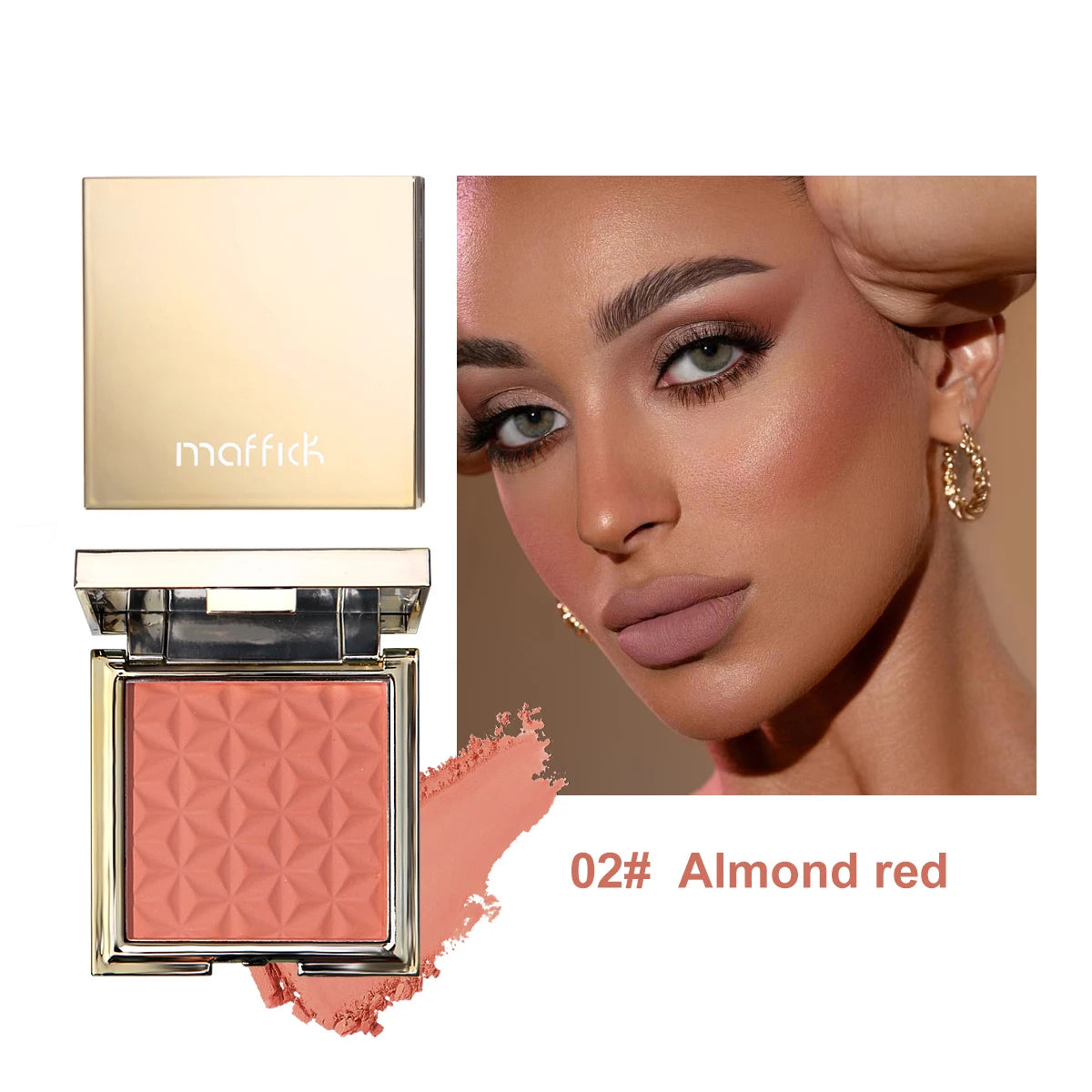 Gold Box Relief Rouge Nude Make-up Orange dauerhaft rosa Rouge Make-up Teller Make-up-Puder