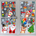 Weihnachts-Fensteraufkleber, Frohe Weihnachten, Dekorationen für Zuhause, 2025, Weihnachts-Wandaufkleber, Kinderzimmer, Neujahr, Dekoration 2026