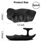 2 Stück rutschfeste Griffpolster aus Silikon fürs Fitnessstudio – Ergonomische Handschützer mit hochdichtem, strukturiertem Design
