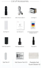 Original mobiler Nageldrucker 3D professioneller digitaler Nageldrucker Artpro Nagellackdrucker für Nagelstudio und Personen