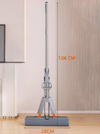 Gepresster selbstentleerender Gummi-Baumwollmopp, freihändiger magischer selbstreinigender Flachmopp, wiederverwendbarer Schwamm, Haushalts-Bodenreinigungswerkzeug