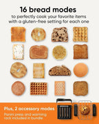 für R270 Hochgeschwindigkeits-Touchscreen-Toaster, 2-Scheiben-Smart-Toaster mit patentierter InstaGLO-Technologie, Wärmeregal und Panini P