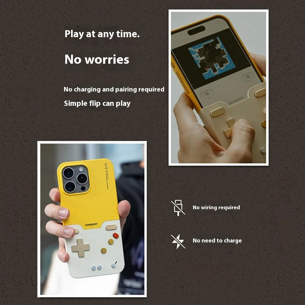 BITMOLAB GAMEBABY Telefon Fall Benutzerdefinierte Gamepads Für iPhone 16 15 Pro Max Retro Handheld Spielkonsole unterstützung GB GBC NES Layout Case