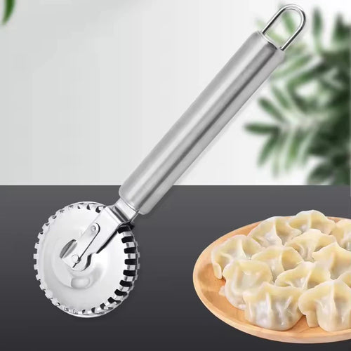 1 x neu eingetroffener Raviolienschneider aus Edelstahl, perfekt zum Schneiden, Abdichten und Crimpen von frischem Nudelteig