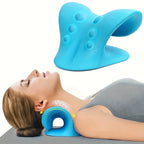 EVA Nacken- & Schulterentspanner – Chiropraktik-Nackenkissen, HWS-Strecker, Massagegerät, 3 Farben