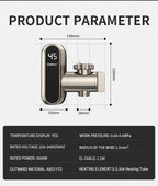 Fudeer 3400 W 220 V Elektrische Küche Warmwasserbereiter Wasserhahn Instant Hot Edelstahl Wasserhahn Heizung Kaltheizung Wasserhahn