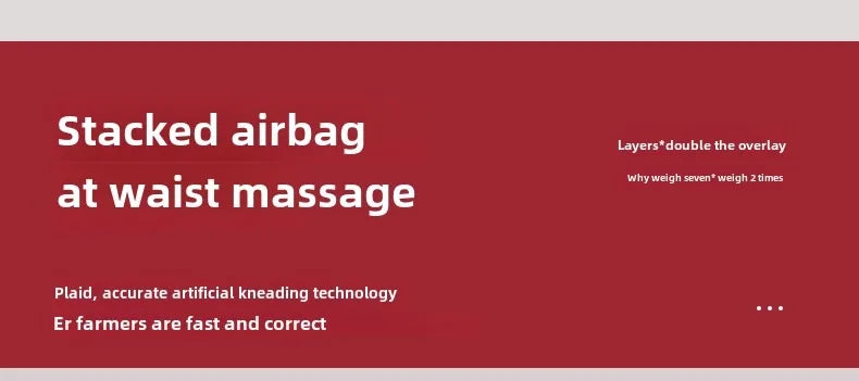 Ganzkörper-Massagematte mit Airbags, Dehnungsheizung, 3D-Entspannung der Lendenwirbelsäule, Rückenmassagegerät, PU-Leder, tragbar und tragbar