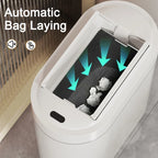 9L Sensor-Mülleimer mit Deckel, Zwei-Wege-Automatikverpackung, Adsorption, Mülleimer, Zuhause, Küche, Toilette, schmaler Schlitz, Wandmontage-Abfallbehälter