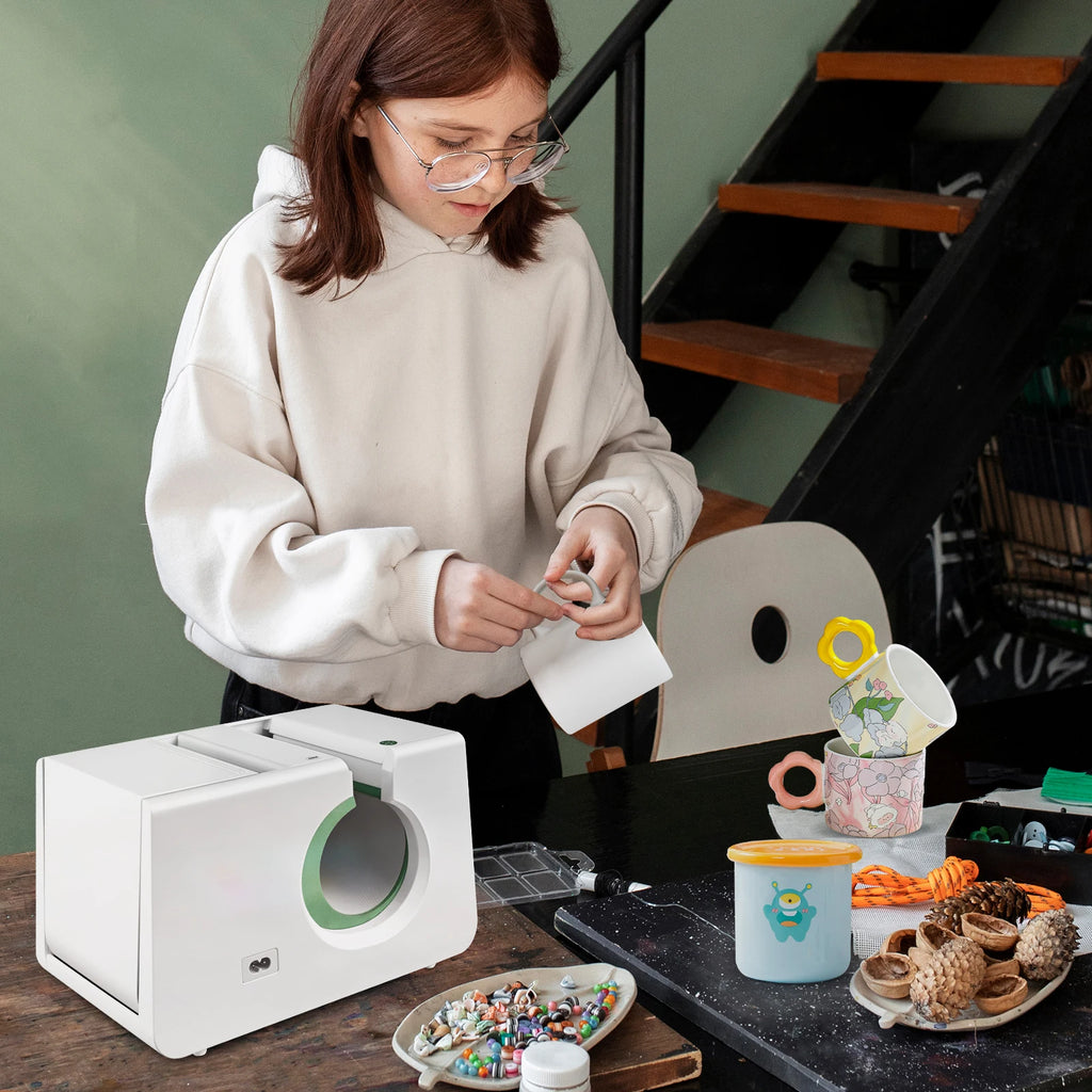 Automatische Tassenpresse, 10–11 Unzen, Transfersublimation, tragbare Tassenpresse, One-Touch-Taste als Geschenk für Geburtstage